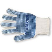 Rękawiczki z dzianiny bawełnianej premium, w niebieskie kropki